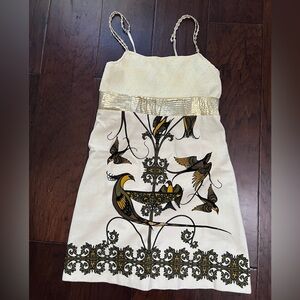 Free People Beige Mini Dress Sz 8